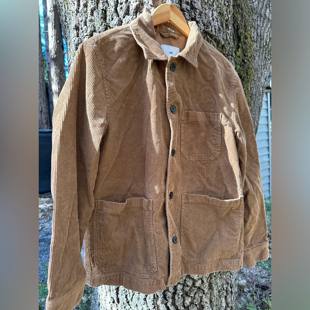 H&M Women’s Brown Corduroy Jacket - Medium